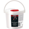 Dispensing bucket with 72 hand cleansing wipes E-COLL
